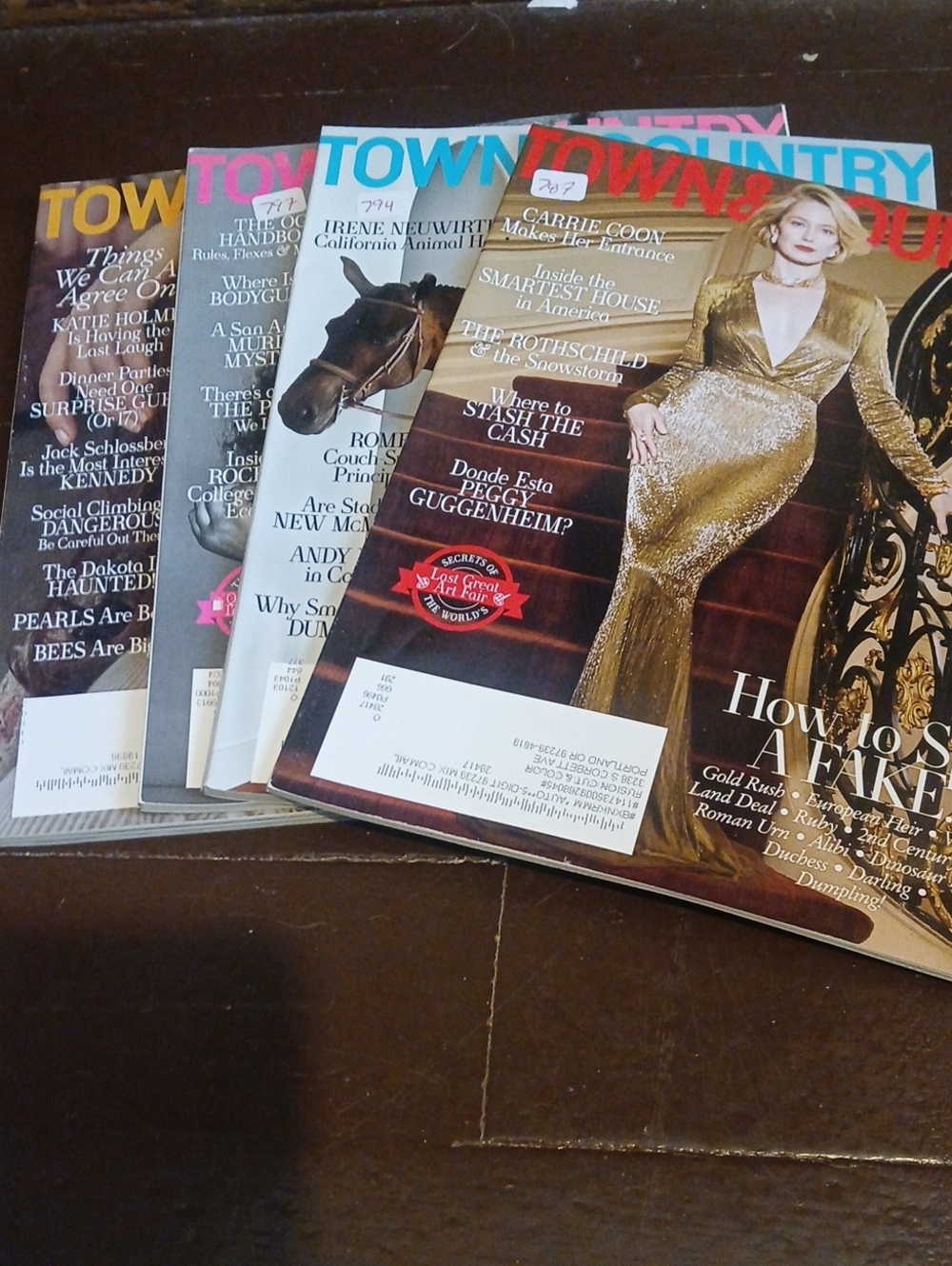 Town & Country Magazine Bundle  Of 4 Issues 2024-2025